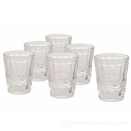 Set 6 bicchieri acqua trasparenti Nobilis