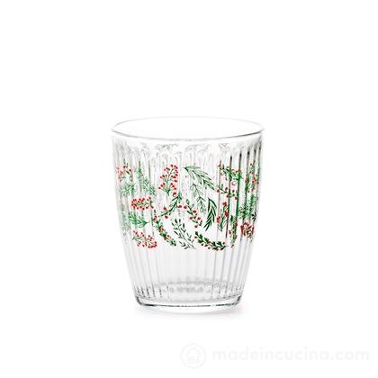 Bicchiere in vetro decorato Wildberry cl 34