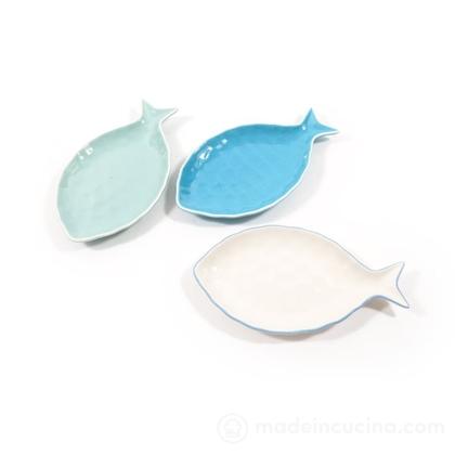 Piattino a forma di pesce Mare Color (colori assortiti)
