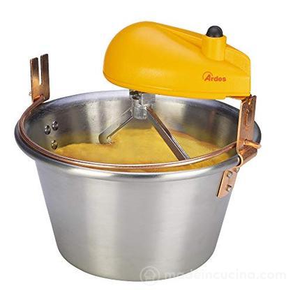 Paiolo in acciaio inox per polenta cm 28 con motore estraibile