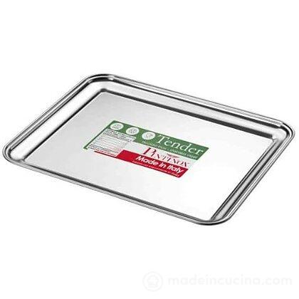 Vassoio rettangolare bar in acciaio inox