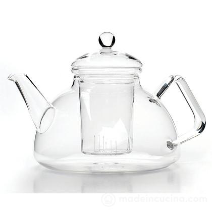 Teiera in vetro borosilicato con filtro Campana