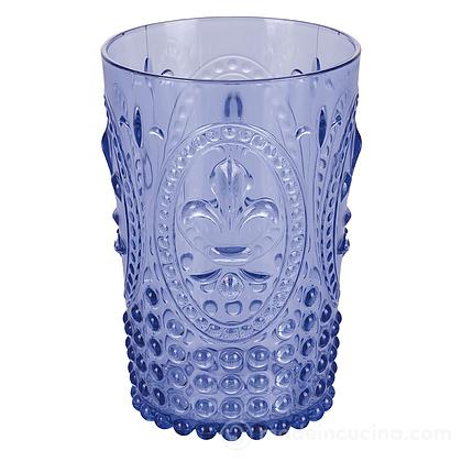 Set 6 bicchieri in plastica Fashion blu cl 40