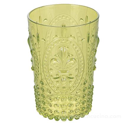 Set 6 bicchieri in plastica Fashion verde cl 40