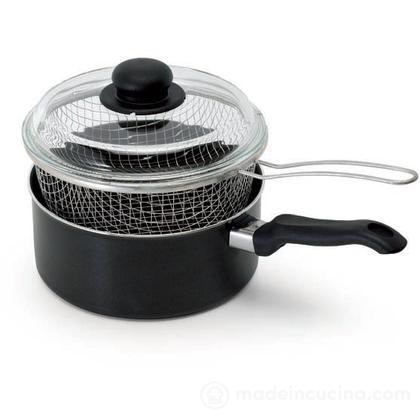 Friggitrice Ballarini Firenze 24cm - Cestello Acciaio E Coperchio Vetro | Antiaderente Cortan - Foto 13