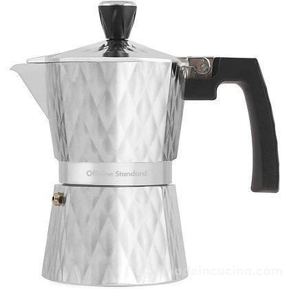 Caffettiera in alluminio Diamantata