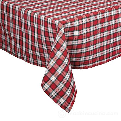 Tovaglia natalizia in cotone e poliestere Tartan cm 140x240