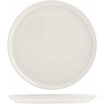 Set 12 piatti frutta in stoneware Stoccolma bianco cm 22