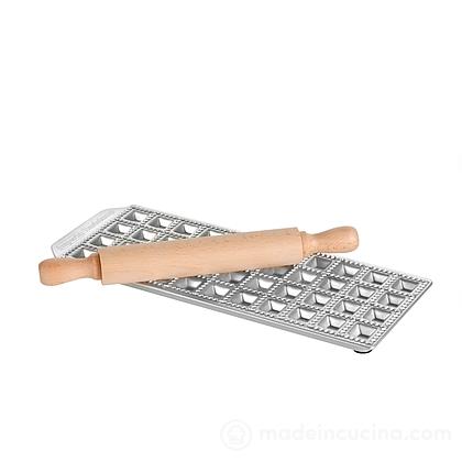 Stampo 44 raviolini con mattarello Raviolamp