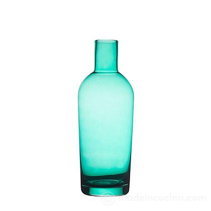 Bottiglia in vetro soffiato Diseguale turchese
