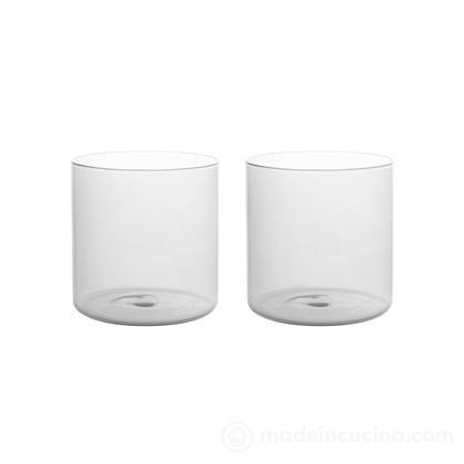 Set 2 bicchieri in vetro borosilicato Daylight trasparente cl 33