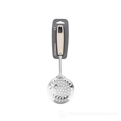 Schiumarola in acciaio inox con manico in plastica Bicolor cm 32