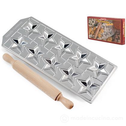 Stampo Ravioli a Stelline con Mattarello