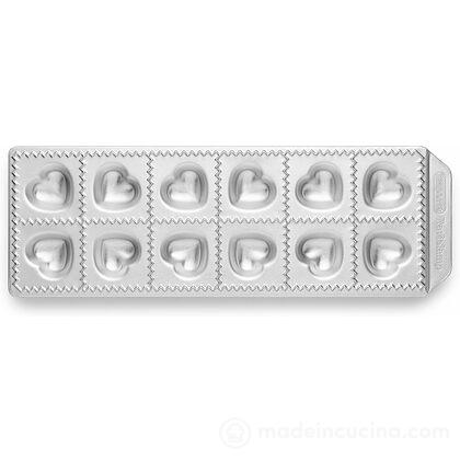 Stampo 12 cuoricini con mattarello Raviolamp