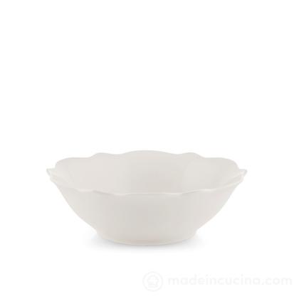Set 6 coppette festonate Blanc cm 15