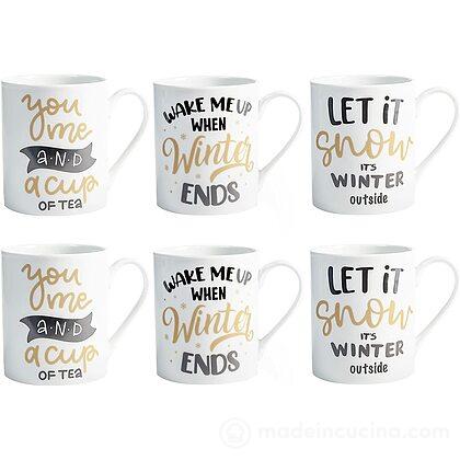 Set 6 tazze mug colazione Winter Time