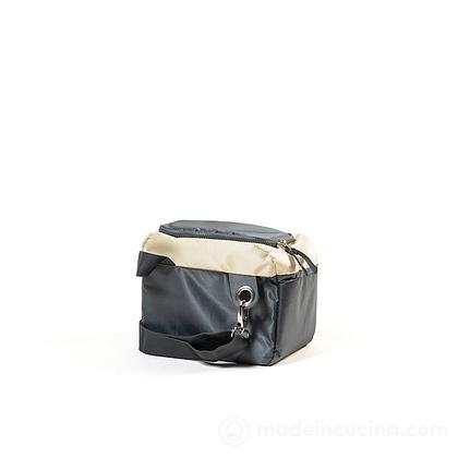 Borsa termica bicolor grigio 6 litri