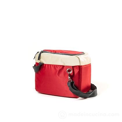 Borsa termica bicolor rosso 12 litri