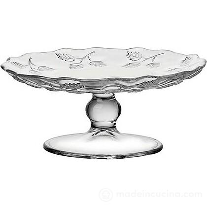 Alzata Per Torta In Vetro Amici Home – Base A Diamante, Rotonda, 25 Cm – Per Cupcake, Biscotti E Dessert