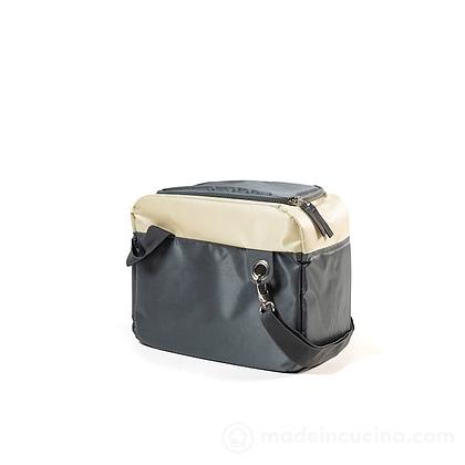 Borsa termica bicolor grigio 12 litri