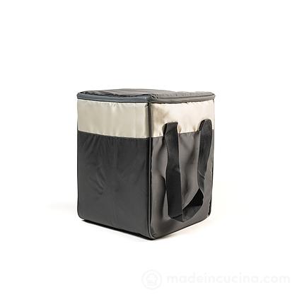 Borsa termica bicolor grigio 28 litri