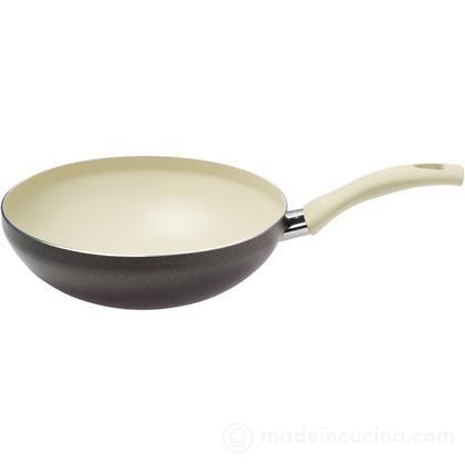 Wok alluminio antiaderente Cortina Whitestone