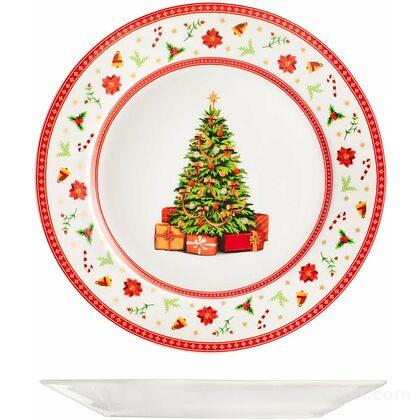 Set 12 piatti frutta in porcellana Classy Xmas cm 20