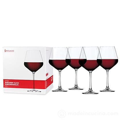 Set 4 calici vino rosso borgogna Spiegelau