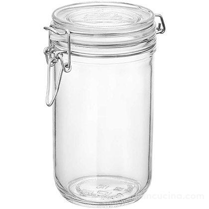 Vaso ermetico cilindrico in vetro Fido