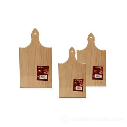 Tagliere in legno di faggio con manico