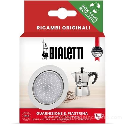 Confezione ricambio 1 guarnizione e 1 filtro 1-2 tazze