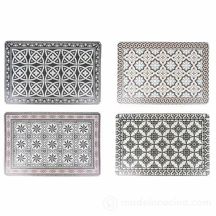 Set 4 tovagliette rettangolari in pvc Geometric cm 45x30