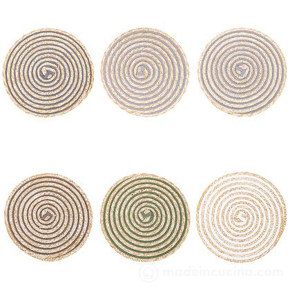 Set 6 tovagliette Spiral Stones cm 38