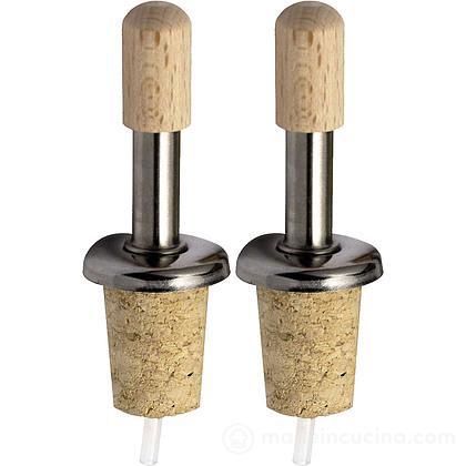 Set 2 tappi dosatori per olio o alcolici