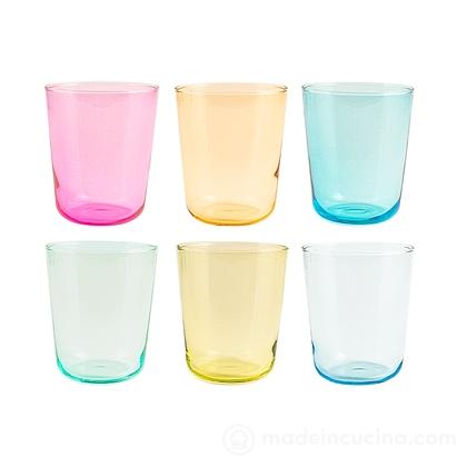 Set 6 bicchieri colorati Otto cl 31