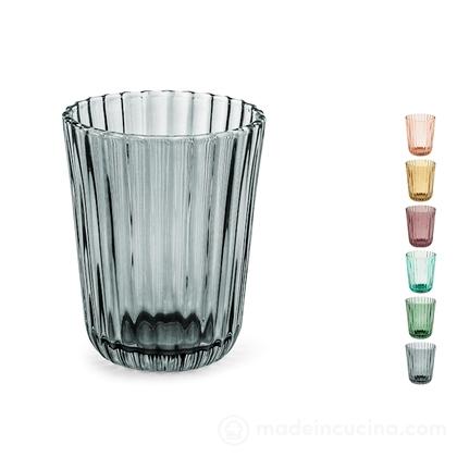 Set 6 bicchieri in vetro colorato Emily cl 24