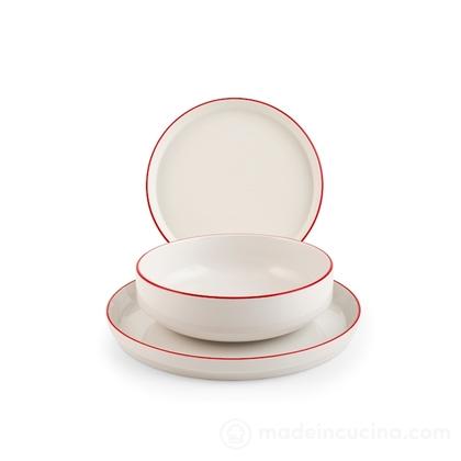 Servizio piatti 12 pezzi Essence Red