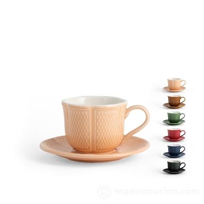 Set 6 tazzine da caff con piattino in stoneware Verve