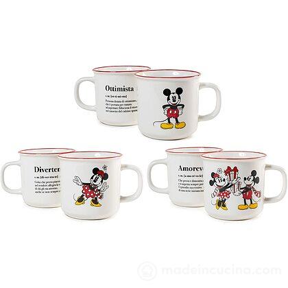 Set 6 tazze jumbo Mickey e Minnie Xmas