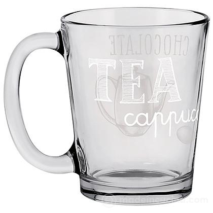 Tazza mug in vetro Easy White cl 31