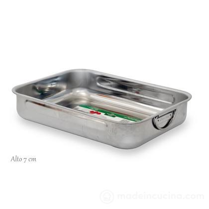 Rostiera alta in acciaio inox cm 30