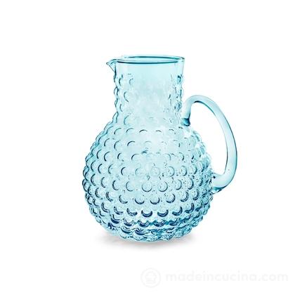 Brocca in vetro blu Bubble 2,3 litri
