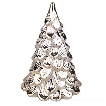 Albero di natale decorativo in porcellana Gold Xmas cm 12