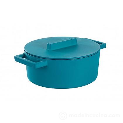 Casseruola bassa in ghisa con coperchio cm 24 Terra.Cotto