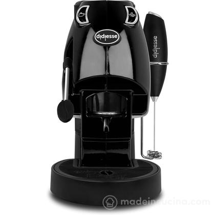 Macchina caffè cialde con frullino montalatte Baby Frog nero