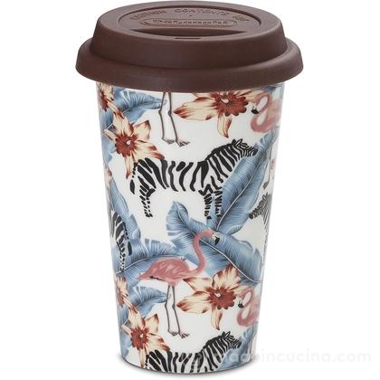 Tazza termica in ceramica Animals 300 ml