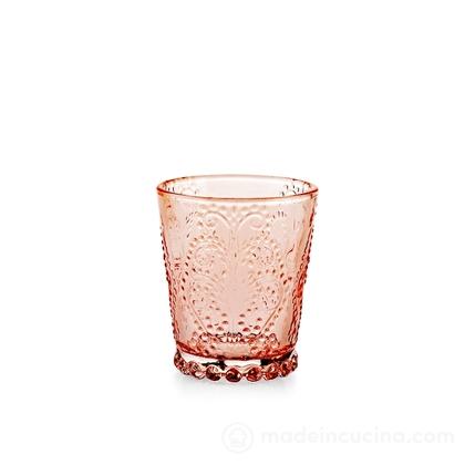 Set 6 bicchieri in vetro Garden rosa antico cl 35