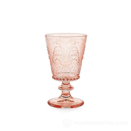 Set 4 calici in vetro Garden rosa antico cl 25