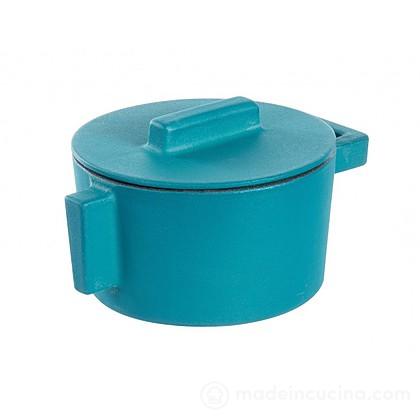 Casseruola alta in ghisa con coperchio cm 10 Terra.Cotto