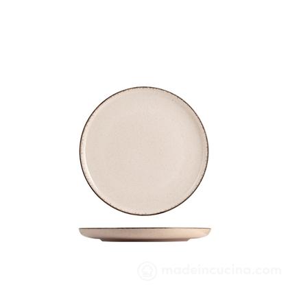 Set 6 piattini pane in porcellana Pearl avorio cm 15